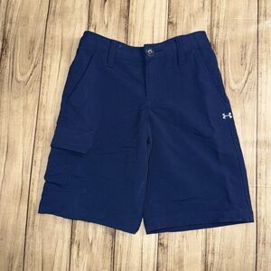 Boys Under Armour Small Navy Heatgear Loose Fit Shorts